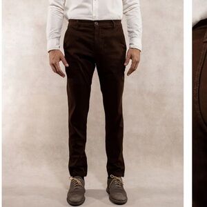 Pantalón Elástico Café Oscuro